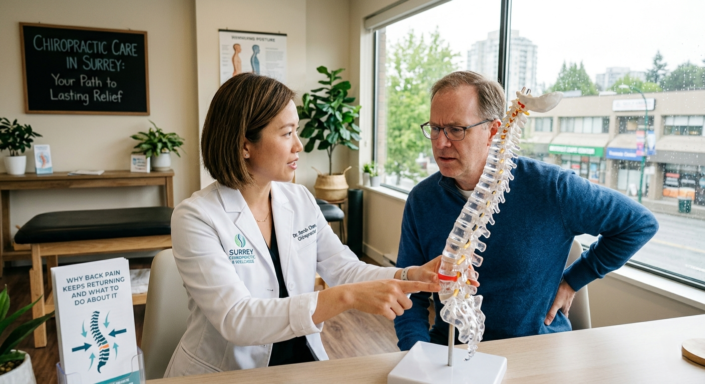 Chiropractor in Surrey BC: Why Back Pain Keeps Returning and What to Do About It